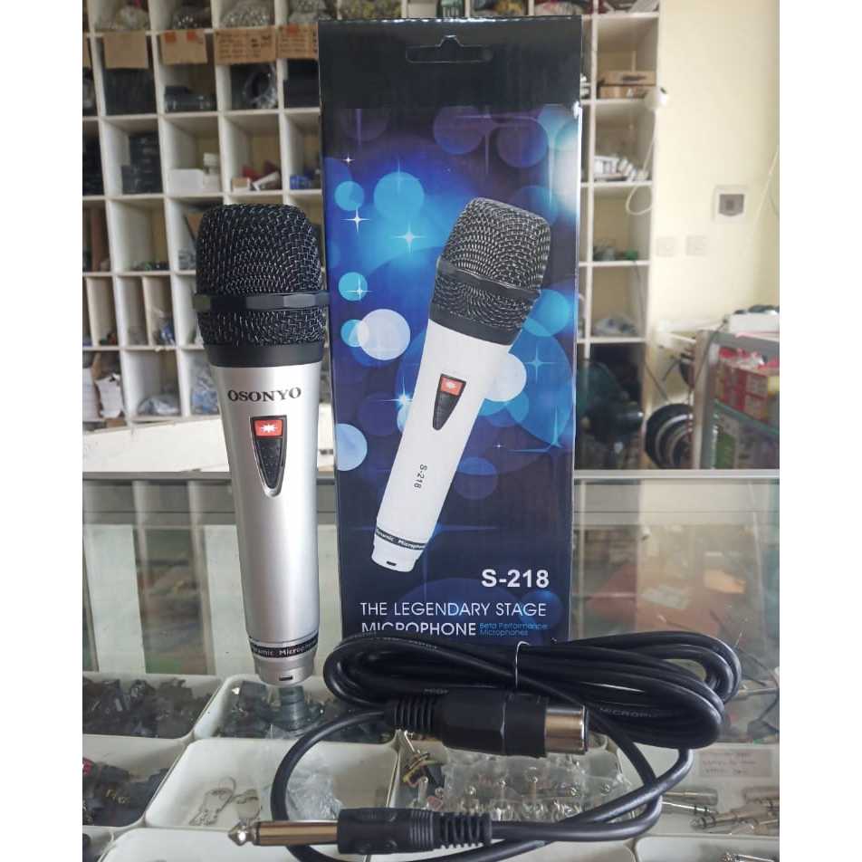 Mic Karaoke murah bagus jernih S-218 / Mic Kabel S 218