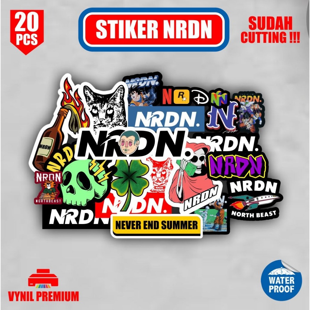 

Stiker NRDN 20 Pcs sudah terpotong stiker case aesthetic stiker decorasi tinggal tempel