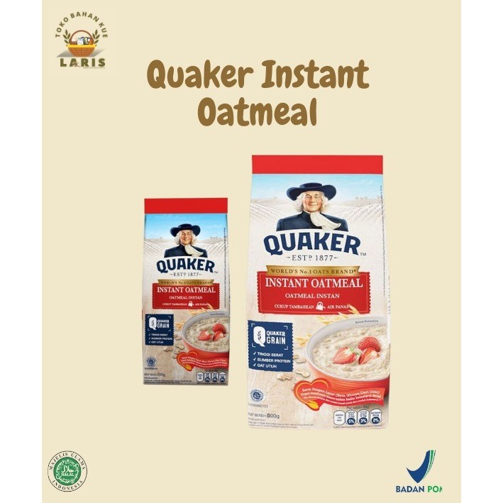 

QUAKER INSTANT OATMEAL KEMASAN 800 GRAM