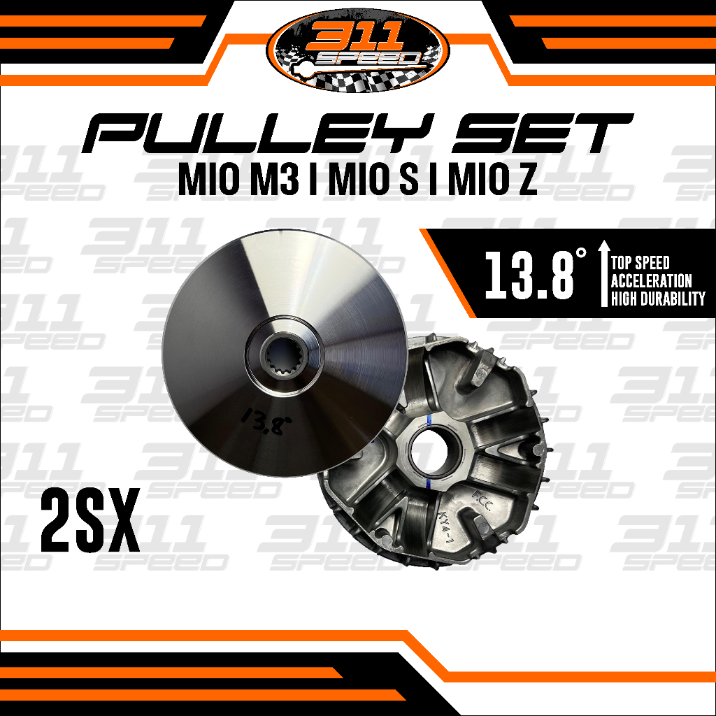 PULLEY SET ORI COSTUM KODE 2SX mio m3 mio z bubut spek kirian cvt