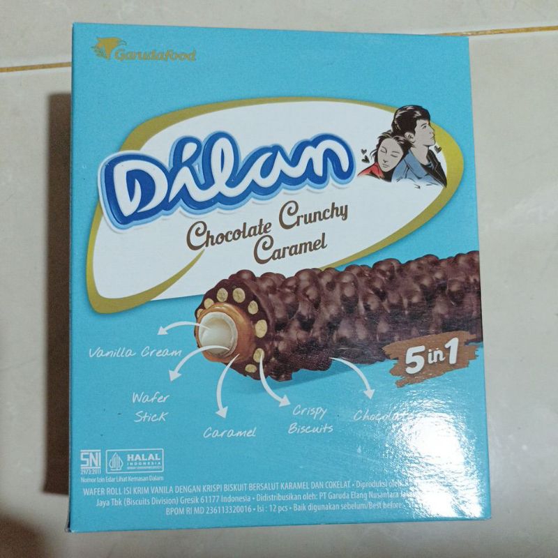 

DILAN CHOCOLATE CRUNCHY CARAMEL 5in1 BOX 23G X12PCS