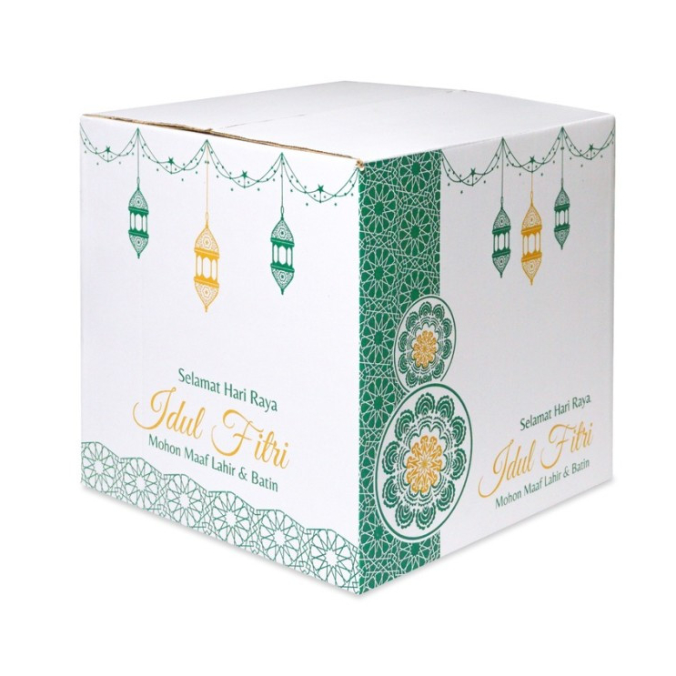 

Box Hampers Sembako Eid Idul Fitri Kardus Parcel Oleh Oleh Lebaran Ukuran 35x33x33cm