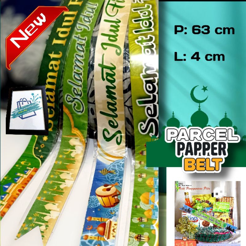 

(10 pics) parcel papper belt, hampers lebaran, hampers idul fitri, slempang parcel, slempang toples kue, slempang hadiah lebaran