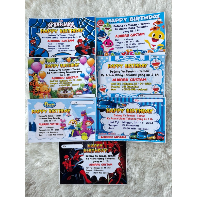Undangan Ulang Tahun ~ Undangan Ulang Tahun Anak ~ Undangan Ulang Tahun Anak unik ~ Undangan Ulang T