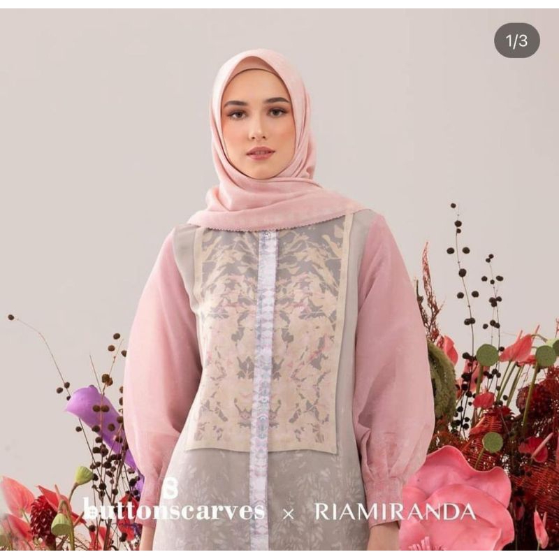 Stella tunik Button Scarves x ria miranda