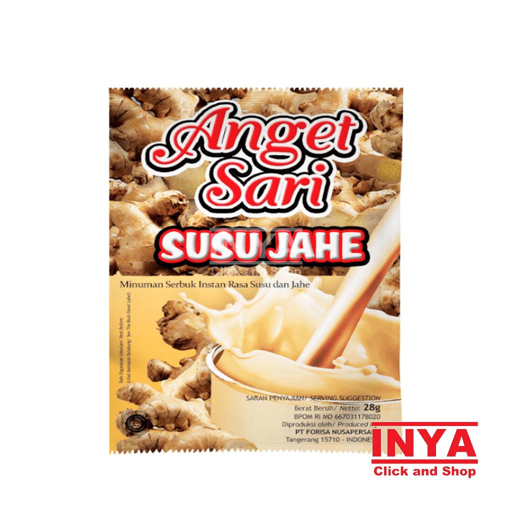 

Anget Sari Susu Jahe 25gr Sachet- Minuman Serbuk Jahe - Ginger Drink