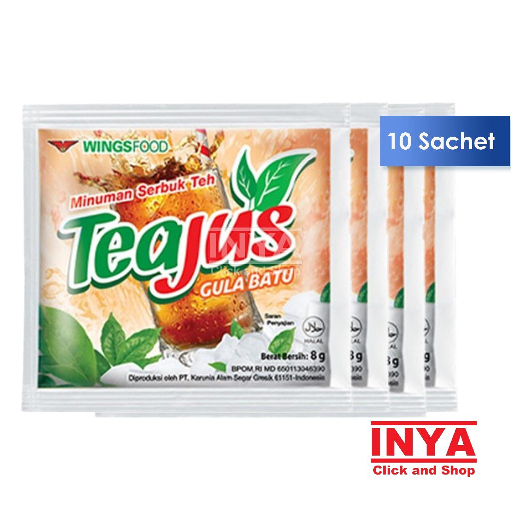 

TeaJus Gula Batu 10x7gr Renceng - Minuman Serbuk Teh - Tea