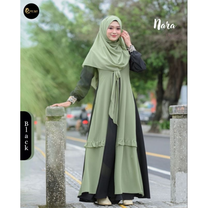dress set outer- dress kekinian - narumi by emka hijab