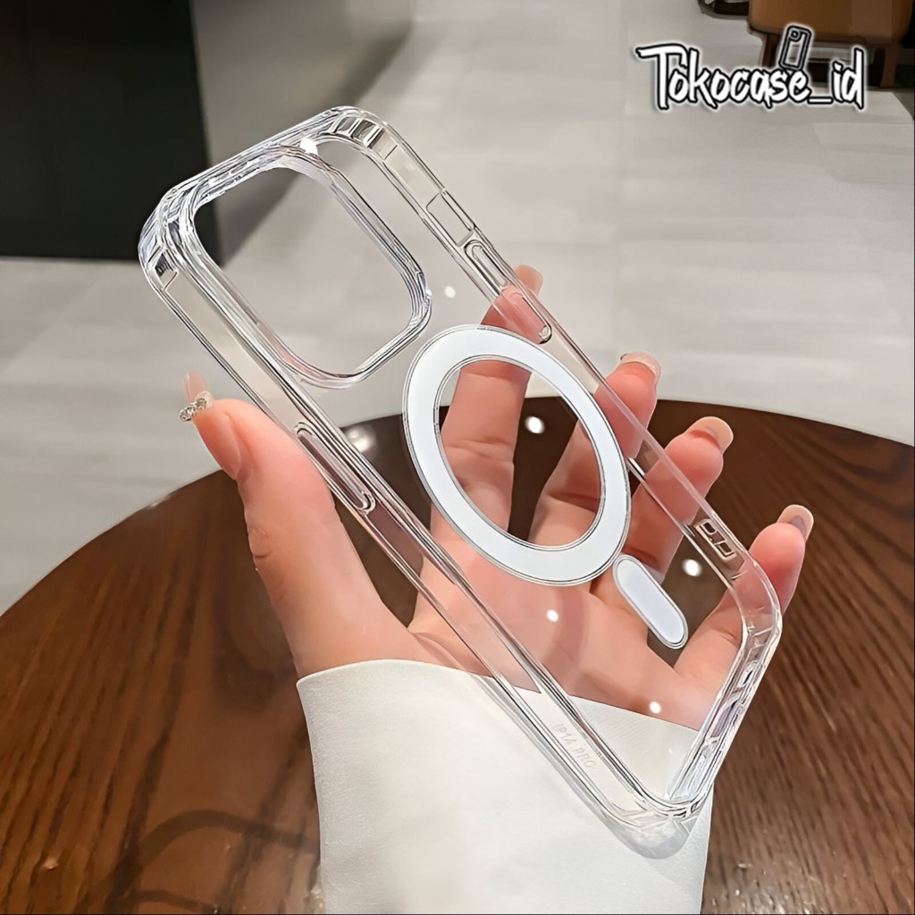 (+ With Box) Clear Case Magsafe IPHONE 7 7+ 8 8+ PLUS X XS MAX XR 11 12 13 14 15 PRO MAX 14 15 16 PL