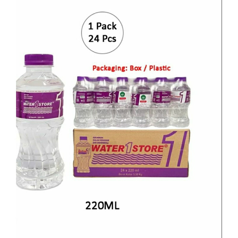 

WATER 1 STORE 200ML 1 PACK 24 BOTOL