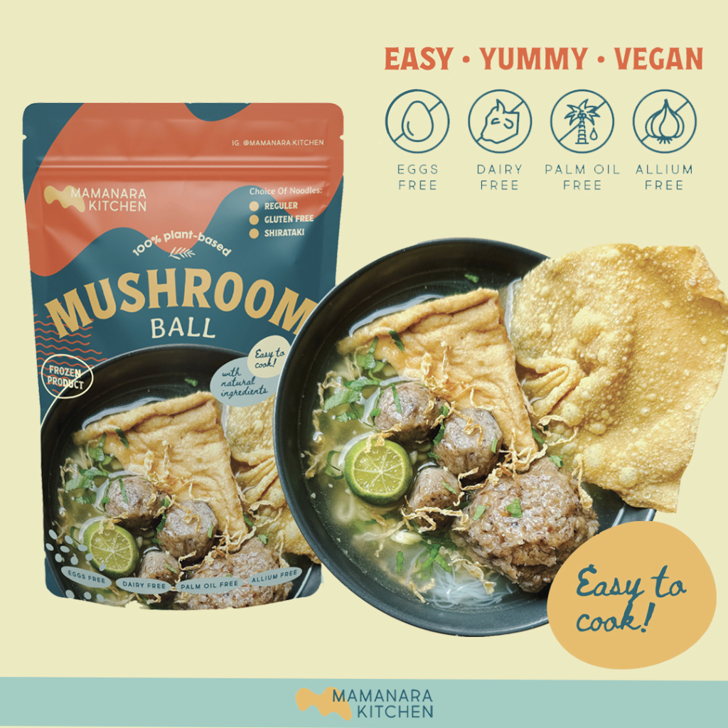 

Bakso Jamur Vegan Porsian ( Frozen )