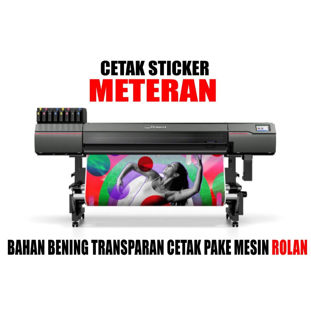 

Cetak Sticker Transparan Uv Bahan Bening Plus Tint putih/Cetak Sticker Uv Rolan Ug
