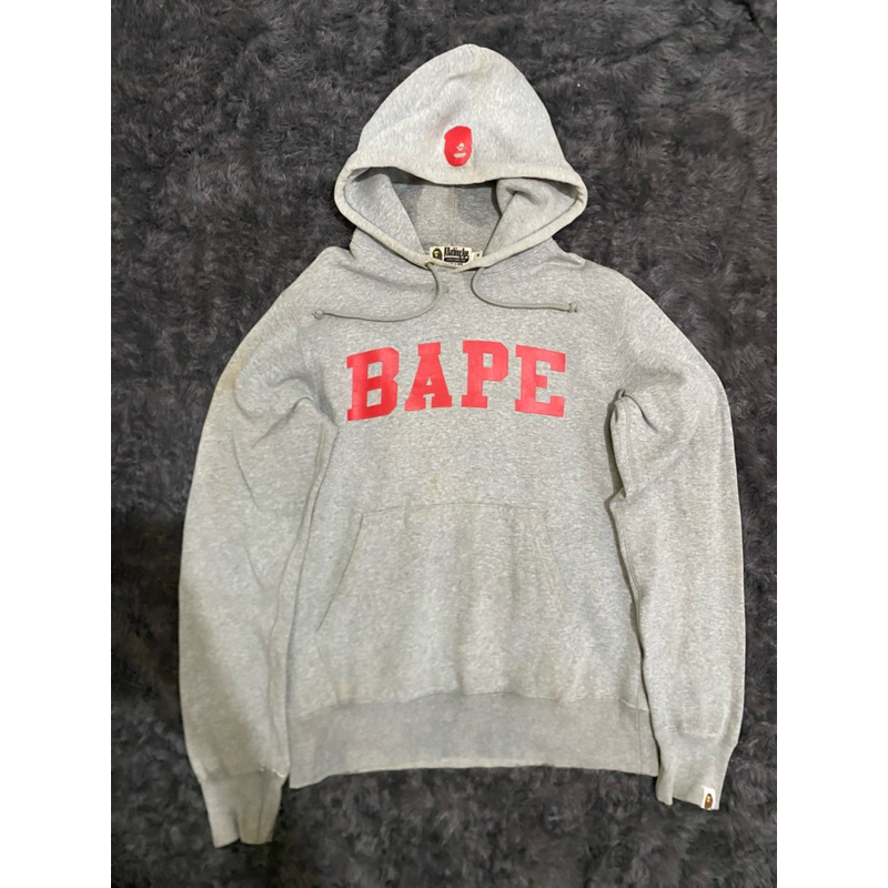 Hoodie Bape Abu-abu