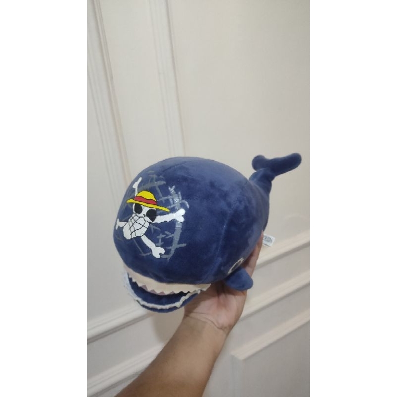 original one piece going merry ship whale laboon boneka ikan paus