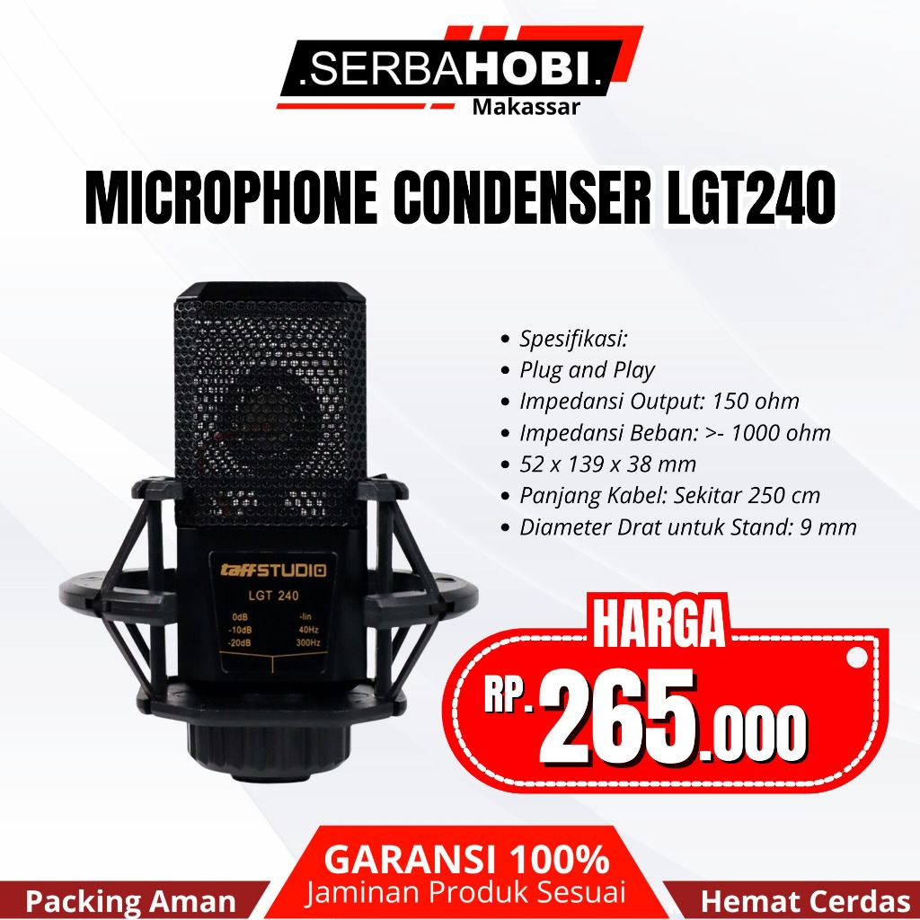 Microphone Condenser Professional Recording - LGT240