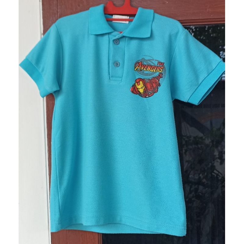 PRELOVED KAOS POLO ANAK LAKI LAKI MERK GOLDEN BOY EDISI AVENGERS DAN  CARS/PAKAIAN ANAK LAKI LAKI