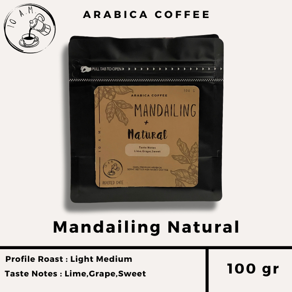 

10AM ROASTERY - Kopi Arabika Mandailing Natural (100 gr)