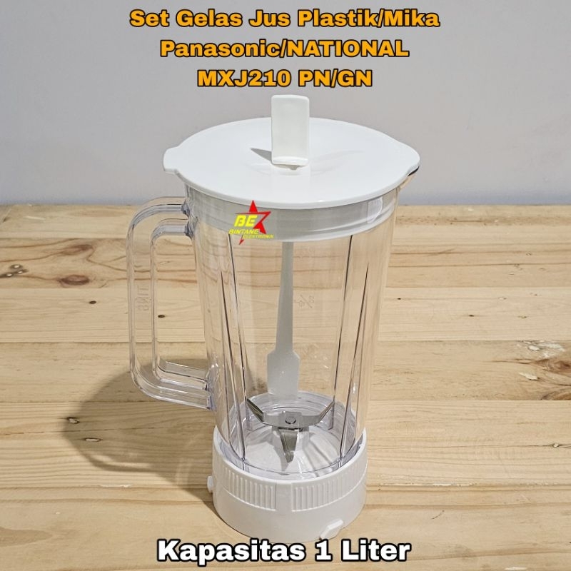 Set PLASTIK Gelas Jus Blender Panasonic MX J210 PN Tabung Jar MIKA NATIONAL J 210 GN MX-J210PN