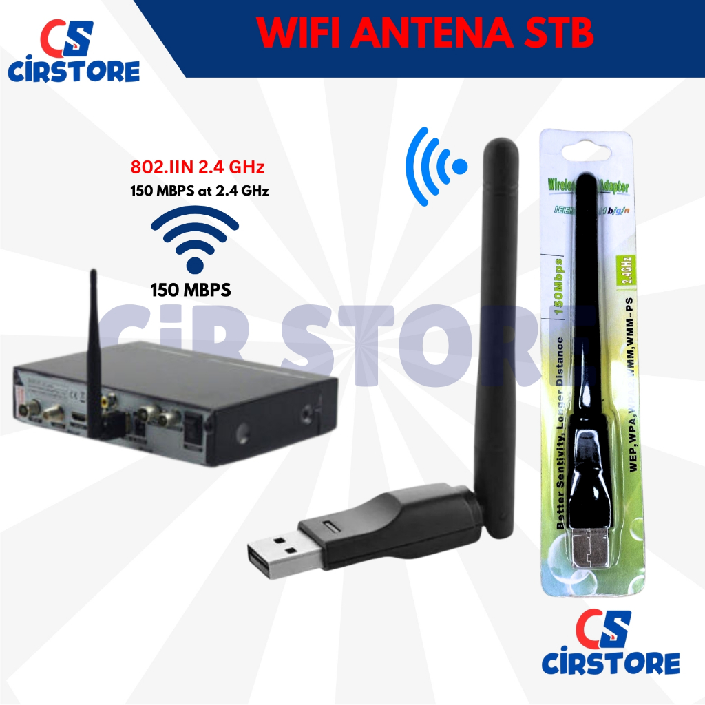 Dongle Wifi MT7601 Adepter Wireless STB MT 7601 Receiver Antena Stick set Top Box polytron mt7601 ja