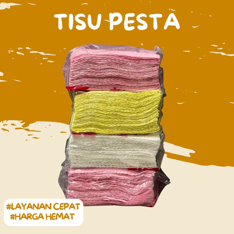 Tisu Tissue Napkin Shely Kuliner Katering Catering Makan Polos