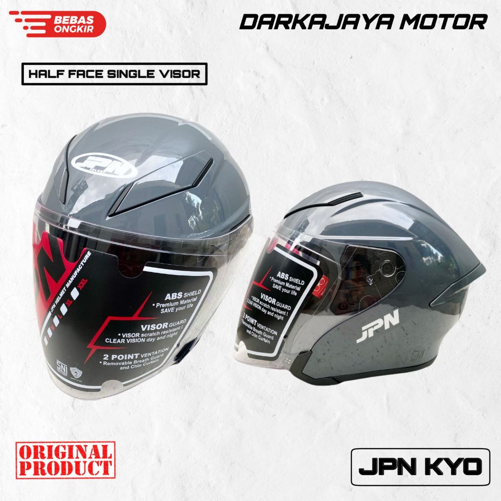HELM JPN KYO 9 HELM HALFACE KYO 9 ORI JPN