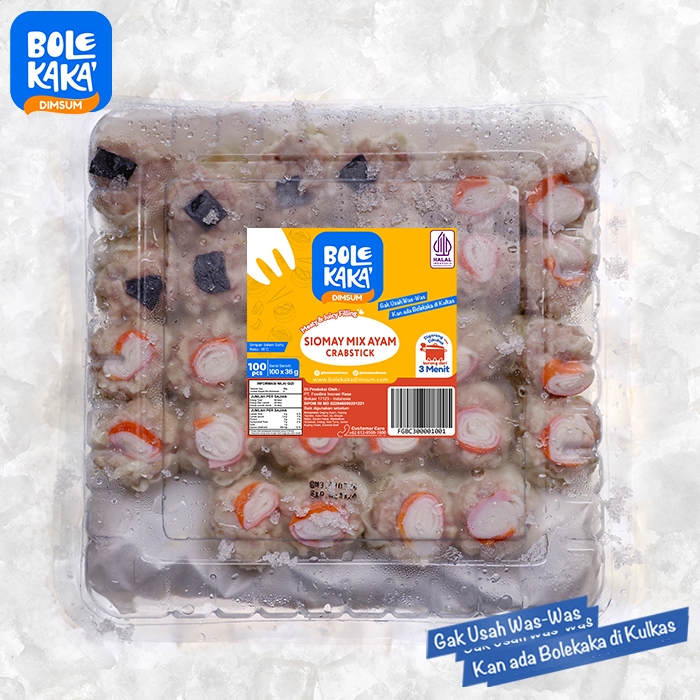 

Bolekaka Dimsum Siomay Mix Ayam Crabstick 100 pcs