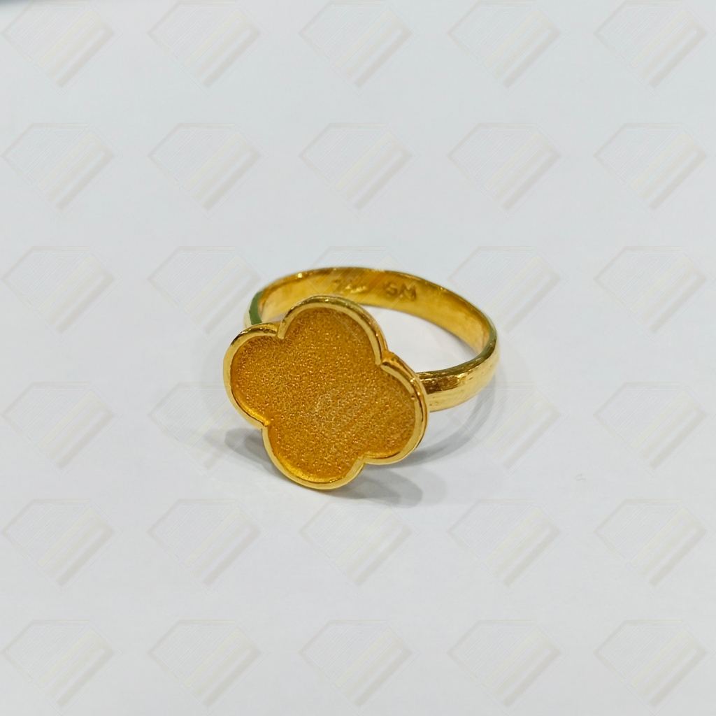 Cincin Emas 24 karat Model Fanclip