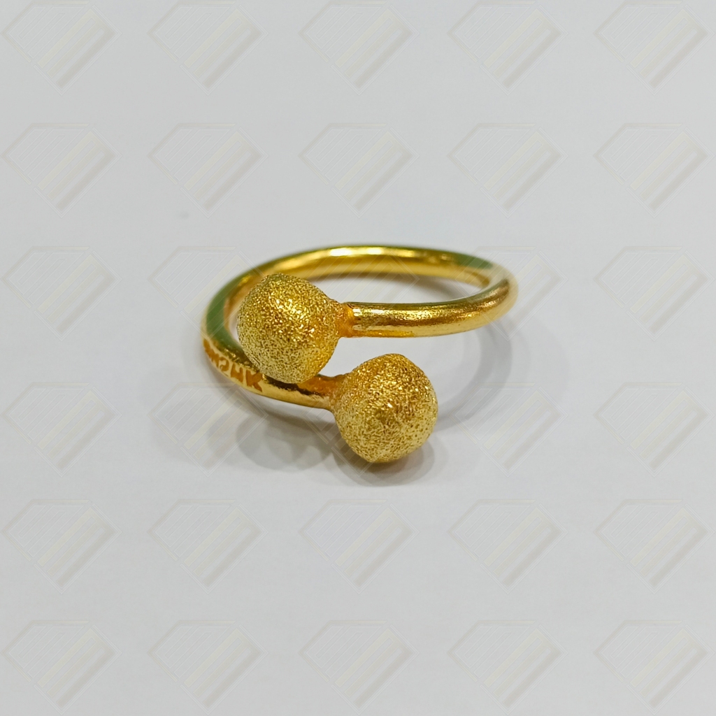 Cincin Emas 24 karat Model Boba Doff