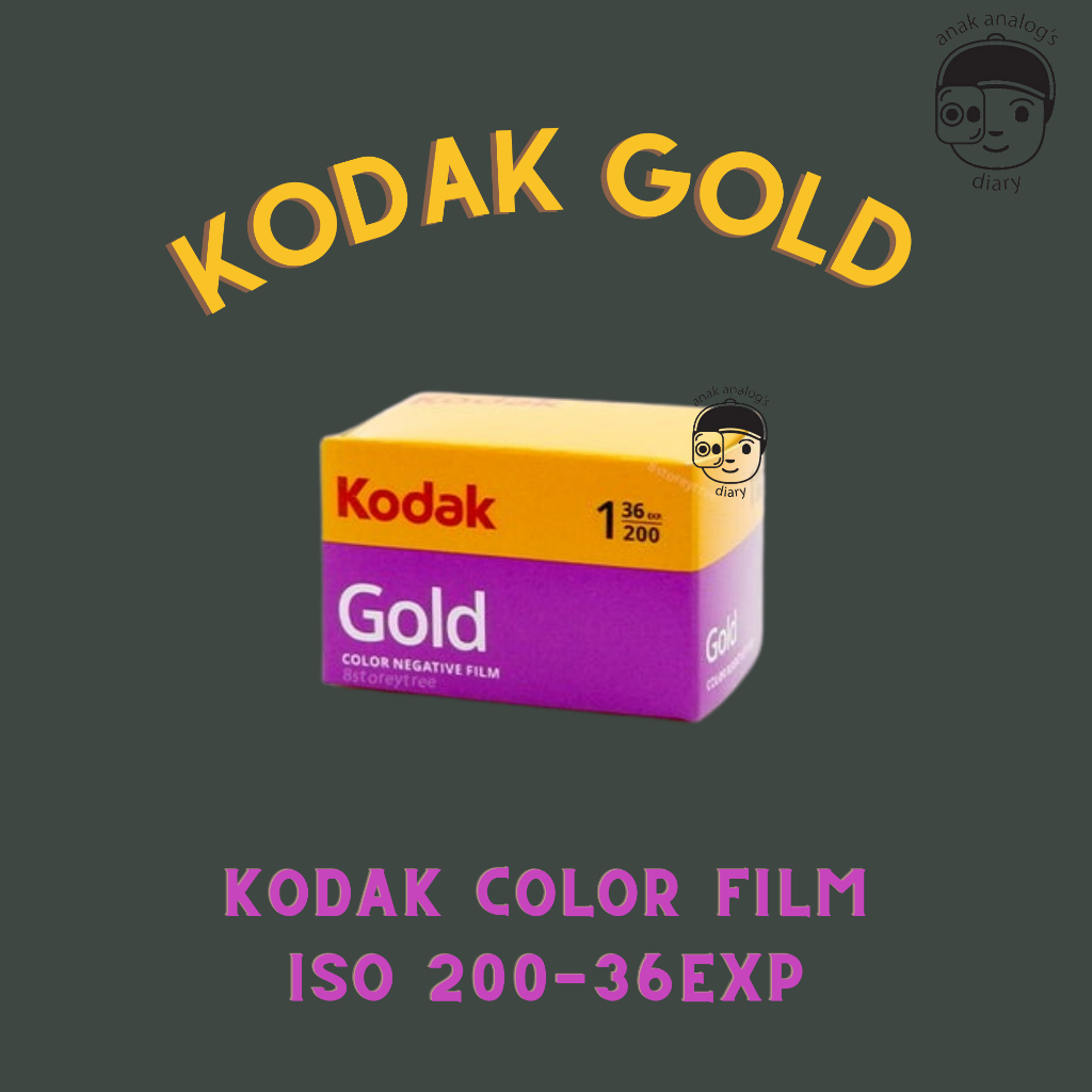 Roll Film Kodak Gold 200 35mm 36exp Color Film