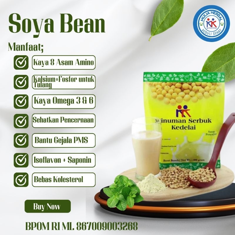 

Minuman Kesehatan Susu Kacang Kedelai "Soya Bean 1 Pack" Bergizi & Kaya Manfaat