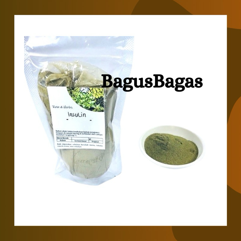 

100gr Bubuk Daun Insulin Kering Herbal Diabetes Tradisional MURNI Penurun Gula Darah Diabetes JSR