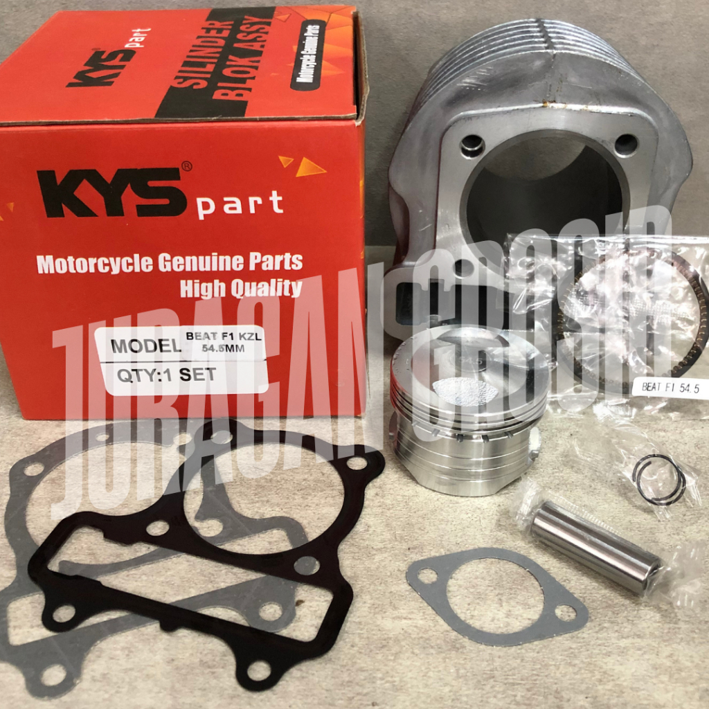 BLOK SEHER BEAT FI 54,5MM KYS BORE UP RACING CYLINDER BLOK 1SET + PAKING BEAT FI 54,5 BORE UP RACING