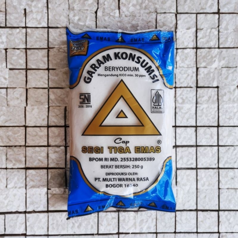 

GARAM DAPUR BERYODIUM CAP SEGI TIGA EMAS, 250 g