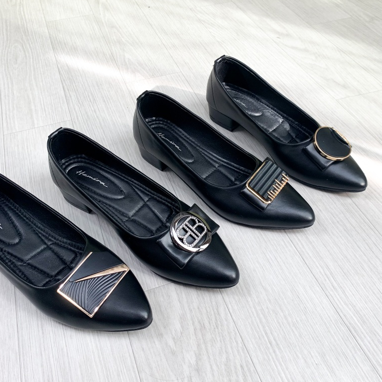 HAMIRA - Sepatu Pantofel Wanita| Pantofel | Sepatu Kerja wanita | Pantofel kerja Hitam wanita