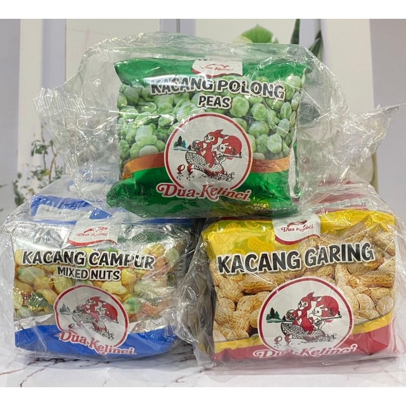 

kacang dua kelinci 1pack 10renceng
