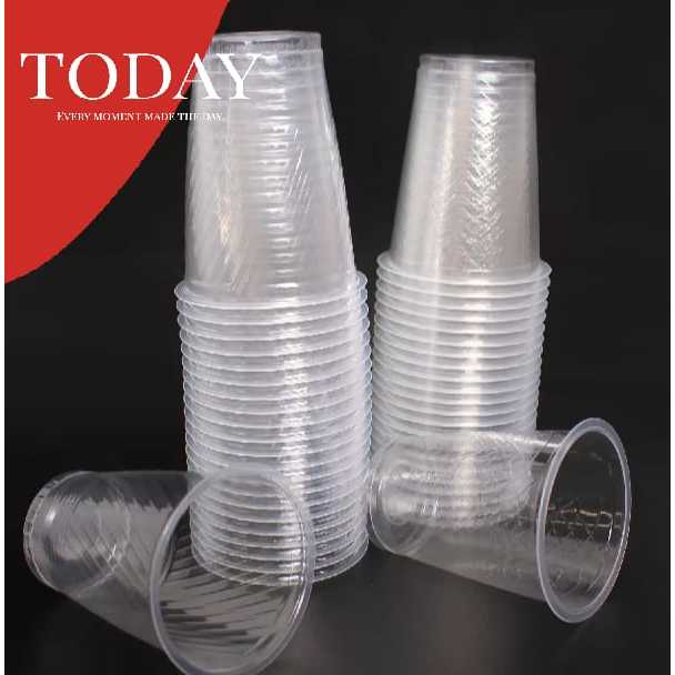 [50 PCS] Gelas Plastik Cup Smile Uk 200 Ml / Kopi Cangkir | Gelas Plastik Minuman Es Dingin | Cup Pl