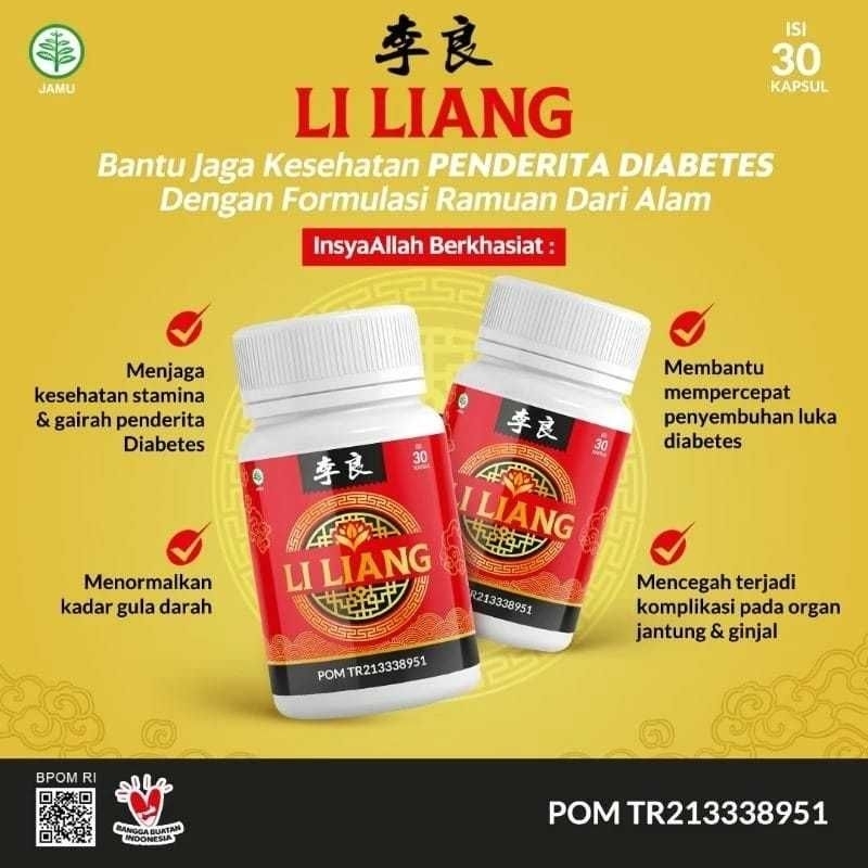 Li liang Original Obat Herbal Cina Atasi Diabetes Penurun Gula Darah