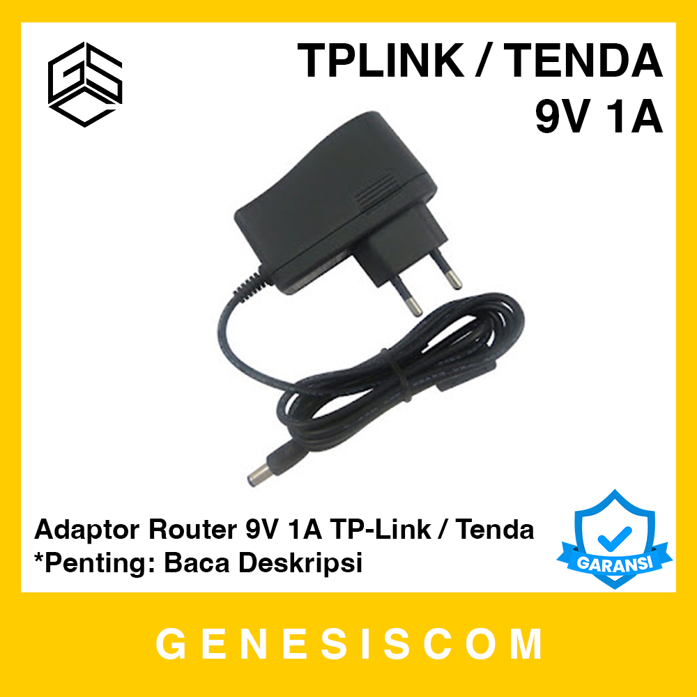 Adaptor 9V 0.6A / 9V 1A TPLINK TENDA Charger Casan Router Kabel Cable Adapter Wifi Wireless Network 