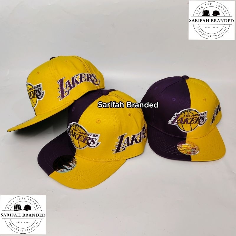 KOLEKSI LAKERS SARIFAH BRANDED - TOPI SNAPBACK LAKERS IMPORT - TOPI BASKET - TOPI SNAPBACK
