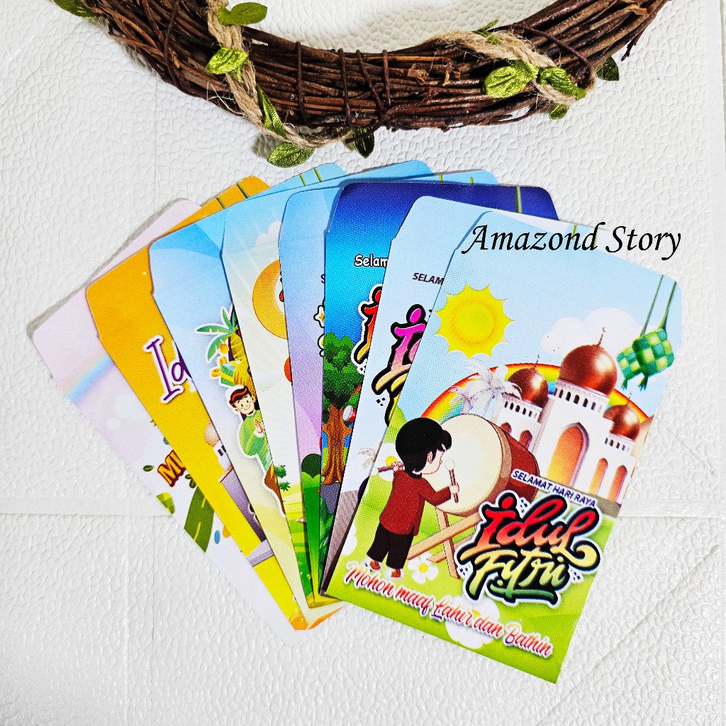 

AMPLOP / ANGPAU LEBARAN GAMBAR KARTUN SERI K UKURAN MEDIUM ISI 10