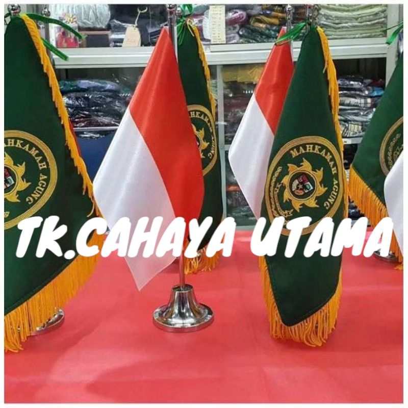 BENDERA MEJA MAHKAMAH AGUNG / BENDERA PATAKA MEJA MAHKAMAH AGUNG