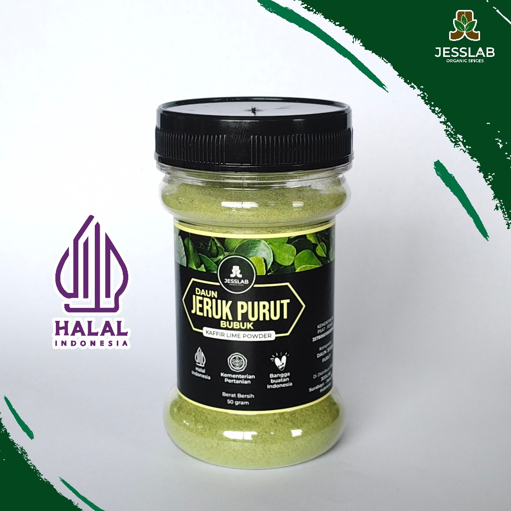 

JessLab Spices - Daun Jeruk Bubuk Bumbu Masak Dapur Rempah 50gr