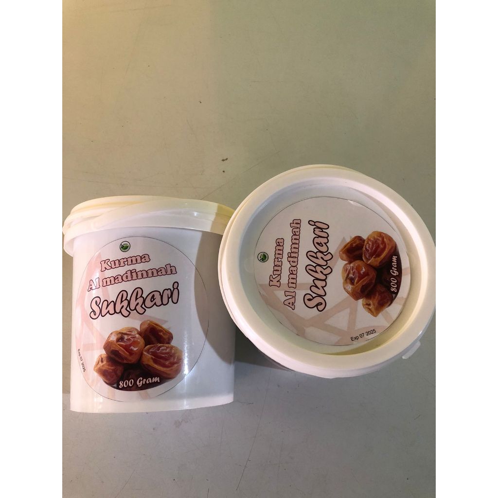 

Kurma Sukari Ember 850 Gram | Kurma Sukari Premium | Kurma Basah Al-Qassim Sukari