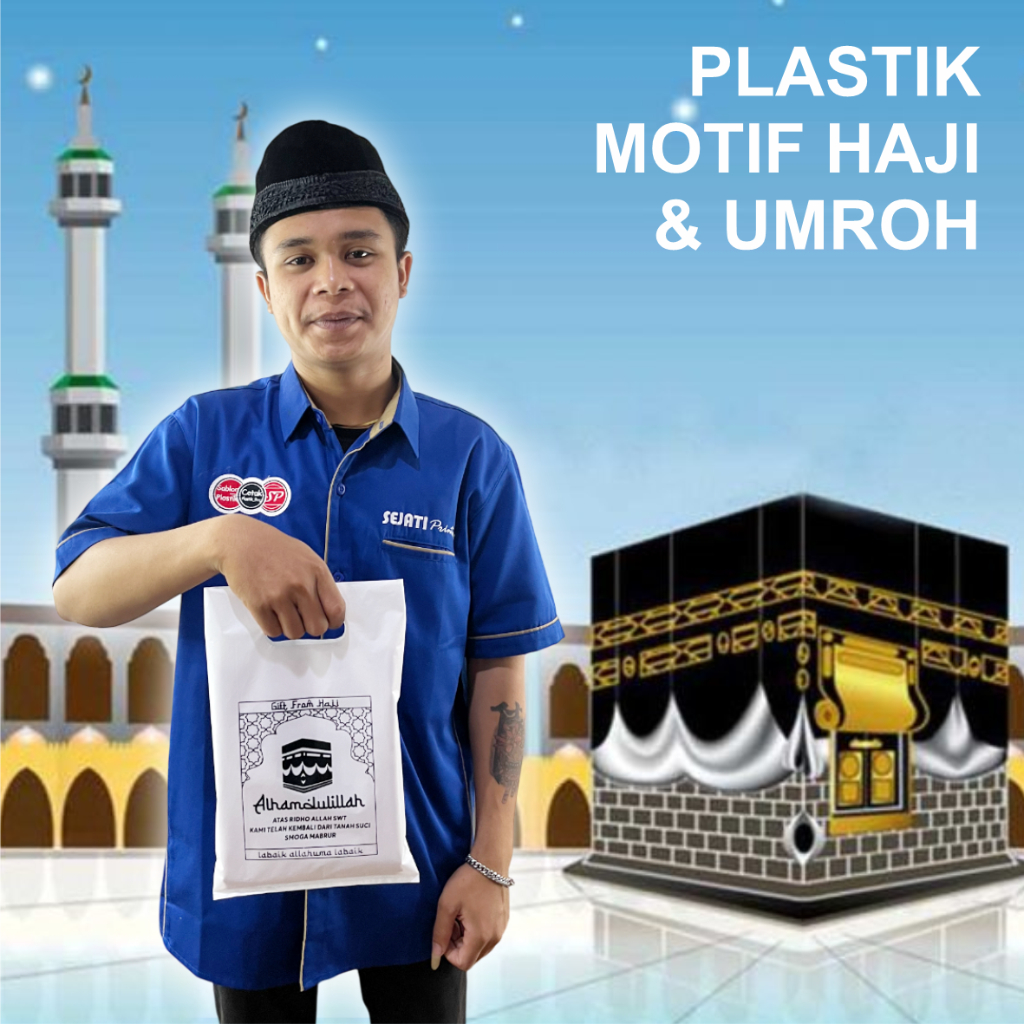 

(Isi 50 pcs) plastik plong 20 x 28 parsel haji dan umroh tas souvenir oleh oleh haji