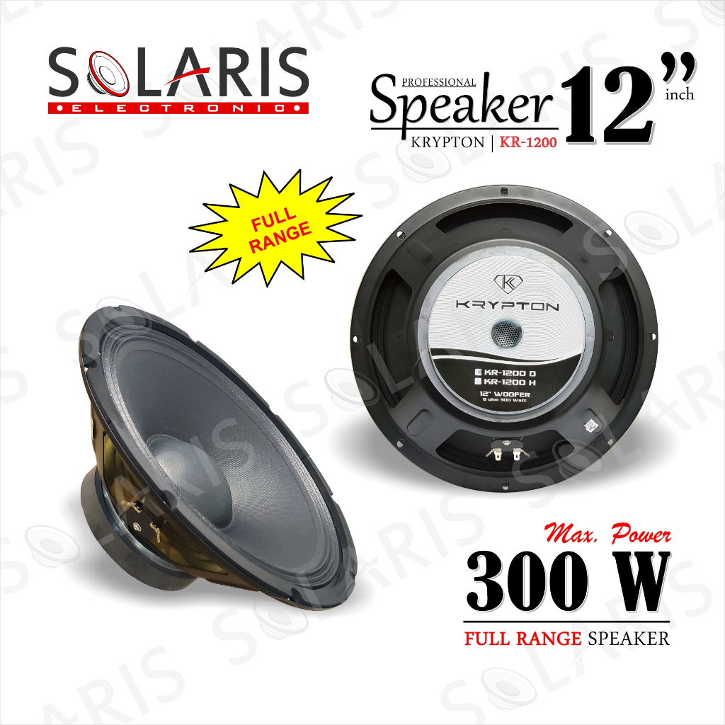 SPEAKER 12 Inch FULL RANGE 300 Watt KRYPTON KR-1200