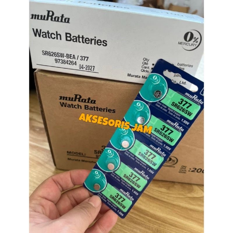 Baterai Murata SR626SW SR 626SW SR 626 / 377 SR 626 SW SR626 Original Baterai SONY Kancing Batre Bat