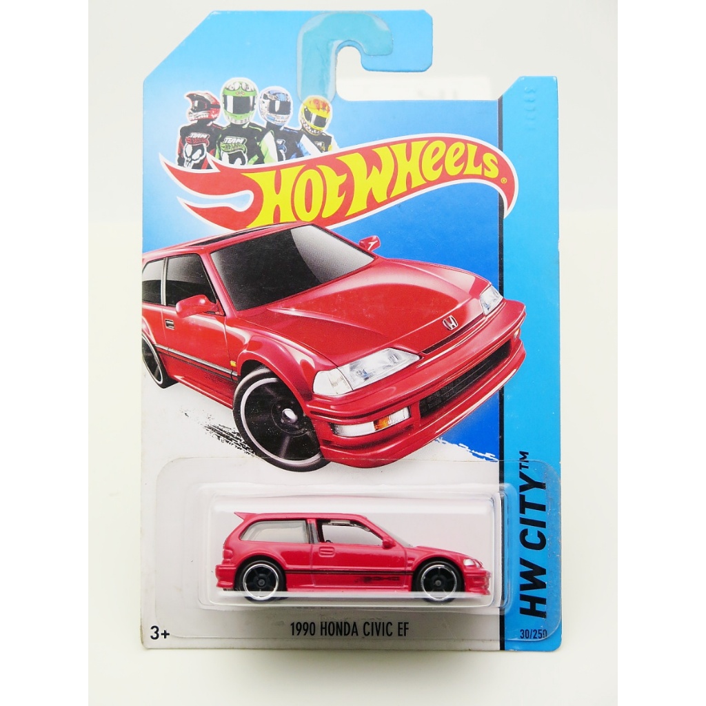 Hot Wheels 1990 Honda Civic EF - Red