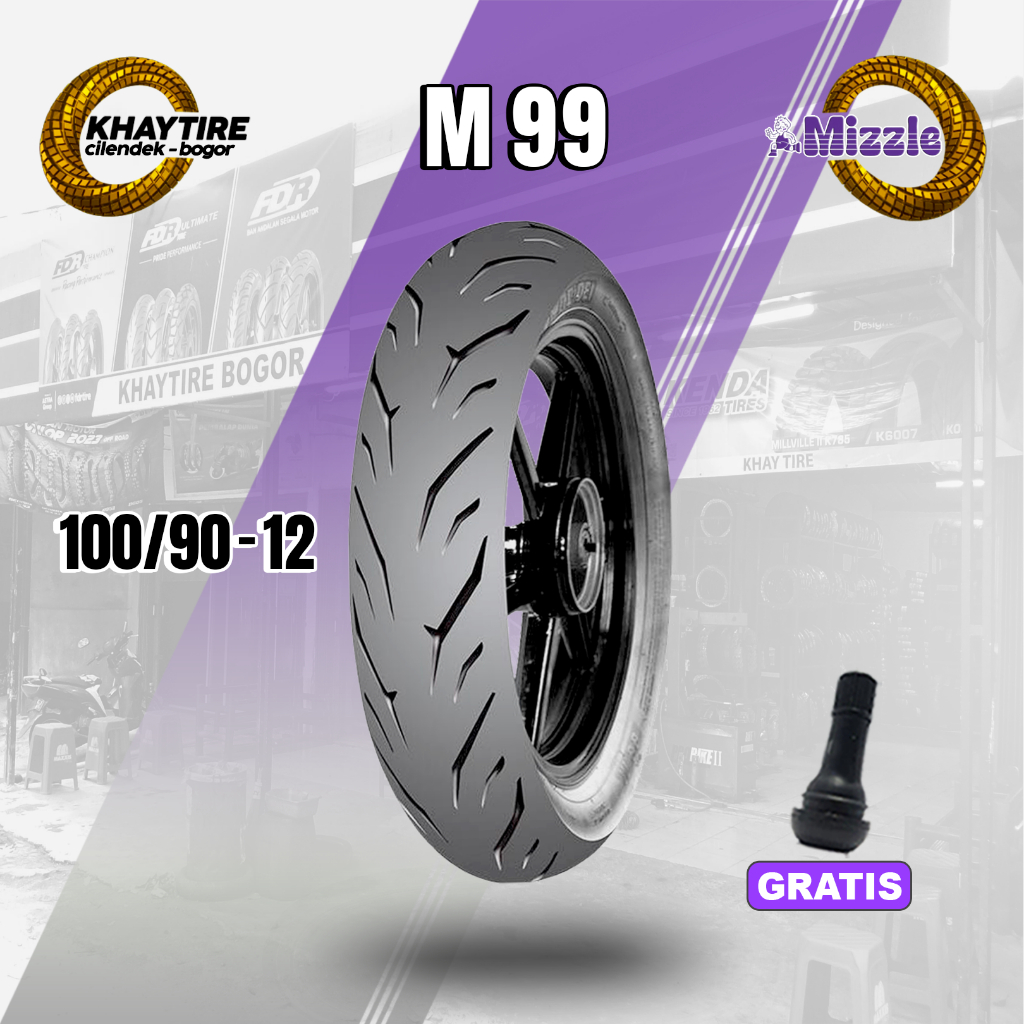 Sepasang/Satuan Ban Motor New Scoopy-Freego MIZZLE M99 Ring 12 Tubeless