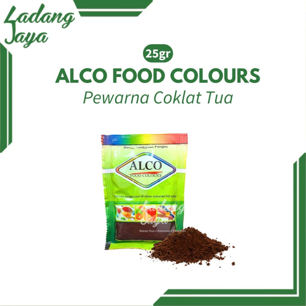 

Pewarna Makanan Bubuk Coklat Tua ALCO 25gr