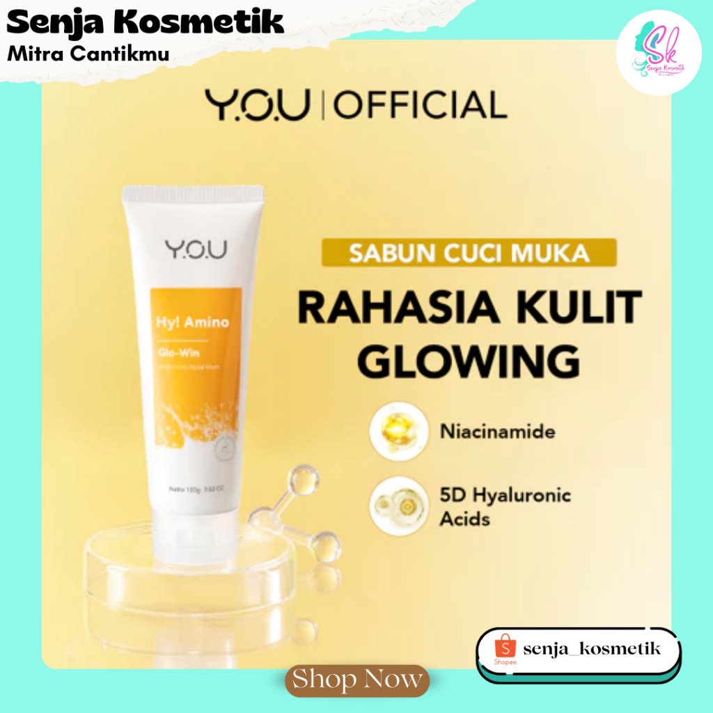YOU Hy! Amino Glo-Win facial wash